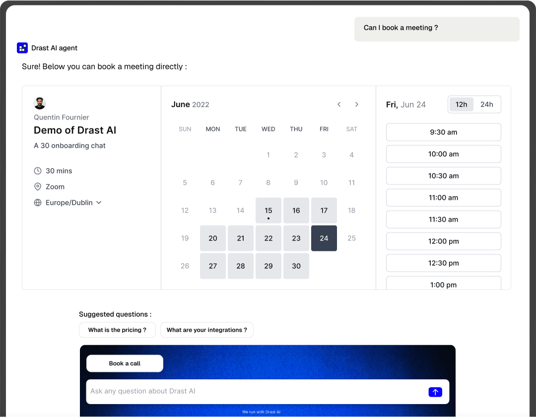 Signup preview